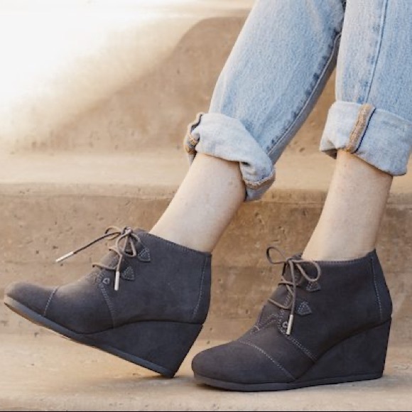 NWT TOMS Women's Kala Desert Wedge Bootie sz 11 - Picture 7 of 8